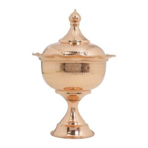 آجیل خوری پایه دار طرح زمرد کوچک