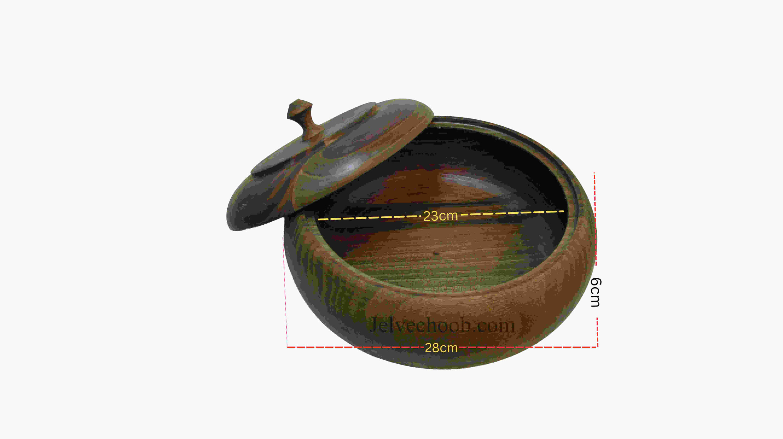 شکلات خوری درب دار طرح ونوس گرد - تصویر 3